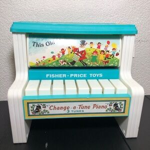 Fisher-Price Change-a-Tune Piano - Teal and White 2010 Mattel, Inc
